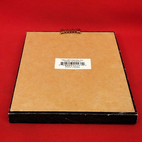 Distressed Framed Art Embroidered My Cat Lets Me Live Here - Picture 5 of 10